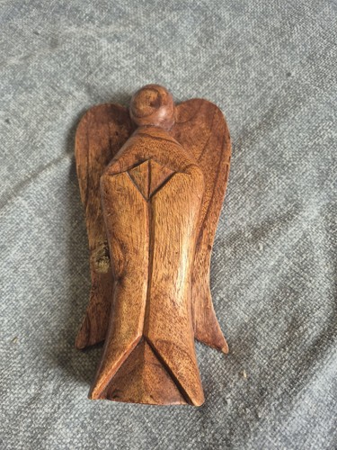 Wooden design angel statue - angel,