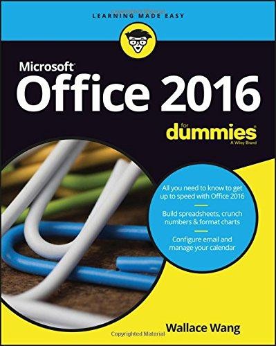 Office 2016 for dummies - book, +