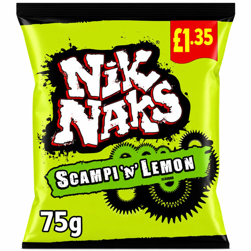 Nik naks scampi lemon - naks, 75g