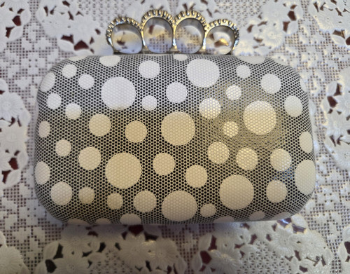 Black white polka - &, dot