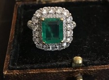 Vintage Style Emerald And