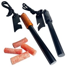 Large Ferro Rod / Fire Steel & Striker | Handle Compartment | Bushcraft, Camping