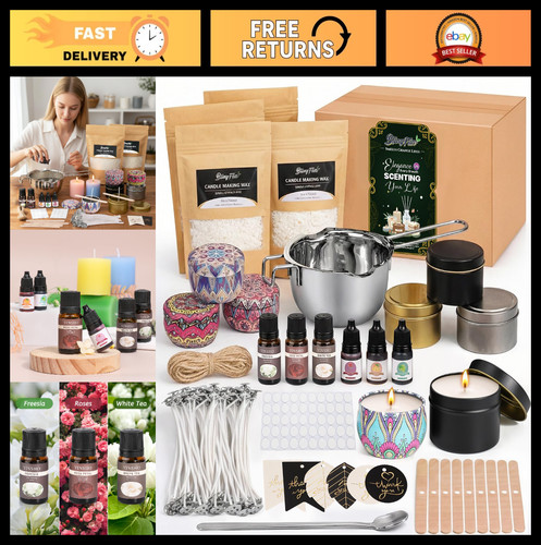 Diy soy wax candle - candle, kit