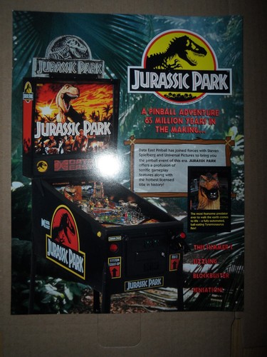 Jurassic park pinball machine - jurassic,