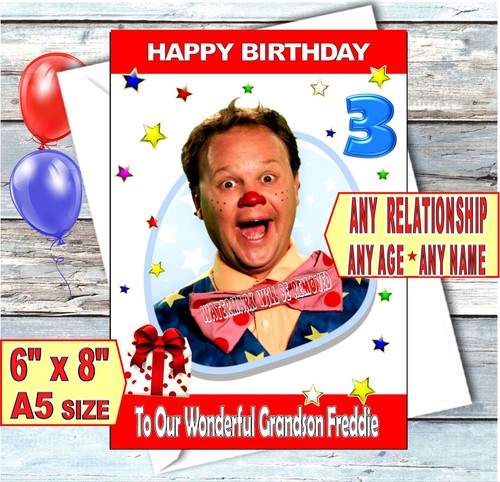Childs birthday card tumble - birthday, mr