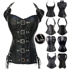 UK Basques and Corsets Burlesque Lingerie Waist Training Corset Top Size S-6XL