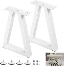 16" White Trapezoid Metal