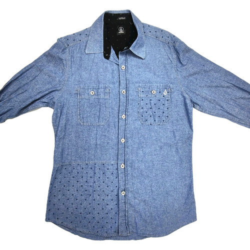 Volcom mens medium shirt blue - mens,