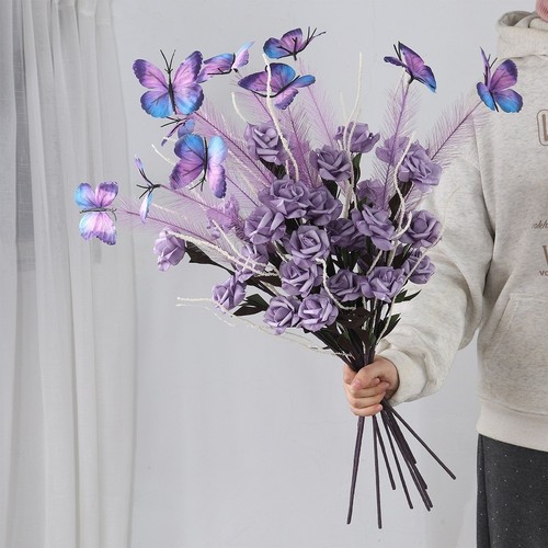 Artificial reed flower bouquet - artificial,