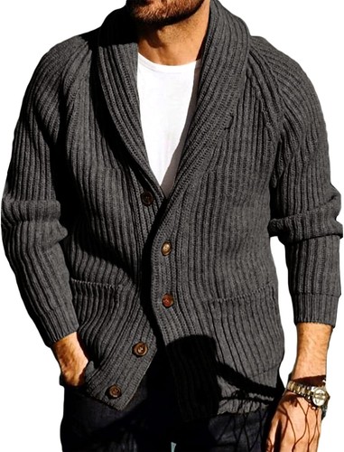 Mens chunky cardigan - mens, sweater