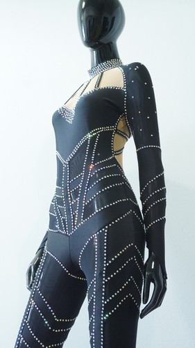 Rhinestone bodysuit for - rhinestone,