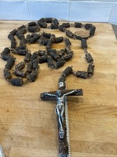 Huge hand carved wooden - hand, rosary