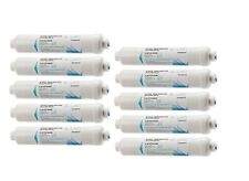 10x Universal American Fridge Water Filters fits SAMSUNG LG DAEWOO BEKO Push-fit