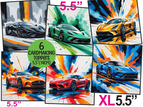 Male birthday sports car card - birthday,