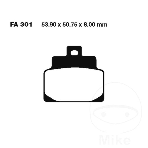 Ebc brake pads sfa301 - ebc,
