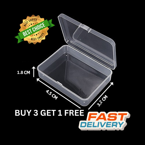 Clear small plastic storage - small,
