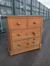 Victorian pine chest of