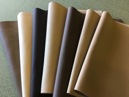 Large leather off cuts mixed - leather,