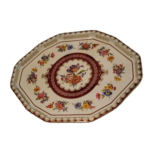 Vtg oval daher decorated ware - oval,