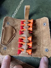 Vintage Genuine Leather Golf Tee Holder