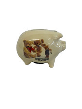 Vintage Merry Thought Piggy Bank with Teddy Bear Design Charity Listing
