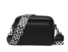 Leather Crossbody Bag Black