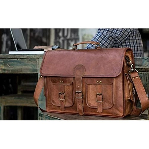 Genuine leather laptop bag - genuine,