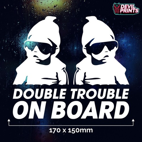 Double trouble board - trouble, on