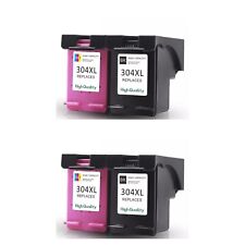 Ink For HP Deskjet 2600 Printer 304XL Black & Colour cartridges Compatible x 2