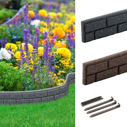 Brick effect garden border - brick,