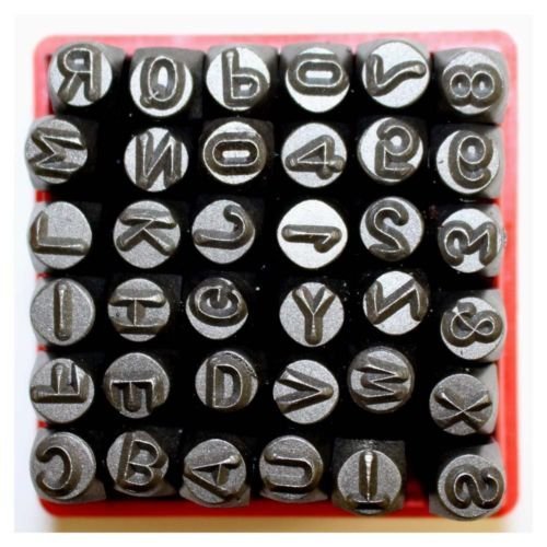 Metal letter and number - metal,