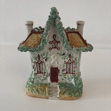 Finely Moulded Antique Staffordshire Cottage C. 1850