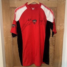 Ducati Corse signed t shirt troy bayliss Lorenzo Lanzi