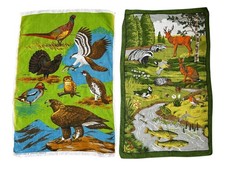 2 x Vintage Tea Towels Linen