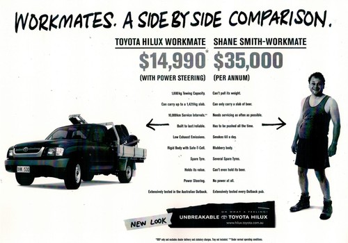 2001 toyota hilux workmate - 2001, cab