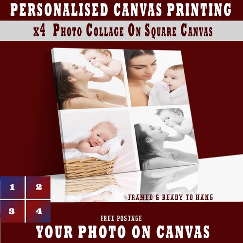 Customised photo canvas - photo, on