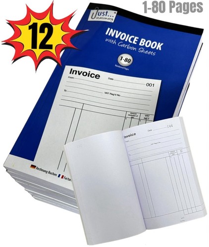 Full size invoice book - size,