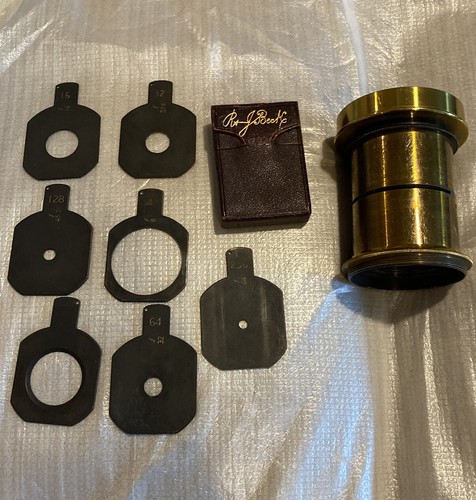 Vintage beck brass lens - r,