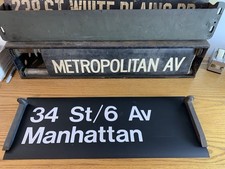 NYC SUBWAY 2 LINE ROLL SIGN 34