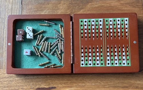Vintage backgammon travel game - backgammon,