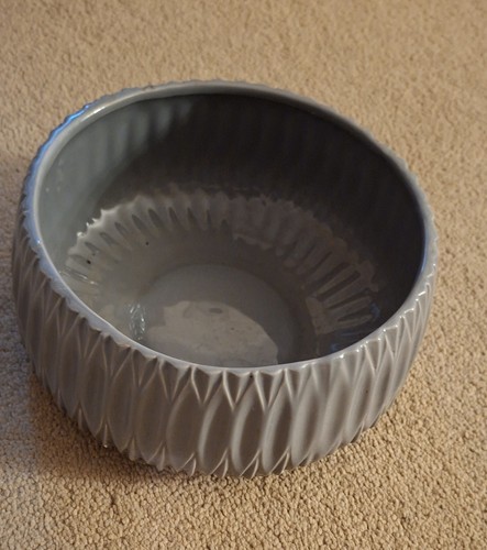 Grey ceramic bowl flower - bowl/, pot