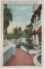 VTG 1921 Postcard, Veranda