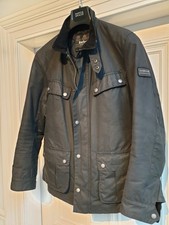 Barbour International Men’s Duke Wax Jacket Black - Size S - VGC