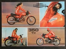 AERMACCHI HARLEY DAVIDSON 350 TV Motorcycle Sales Brochure Multilingual c1971