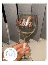 Personalised custom wine glass - personalised,