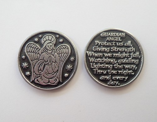 Guardian angel pewter pocket - angel,