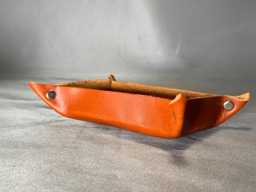 Genuine leather valet tray - genuine,