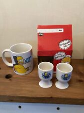  The Simpsons Mug Homer Simpson Ladies Man 2013  Character Mug & 2 Bart Egg Cups