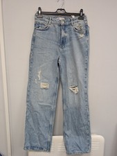 Zara Pale Blue Denim Straight