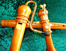 Moeck Rottenburgh Bass Recorder, Maple, Baroque fingering, case, very good!